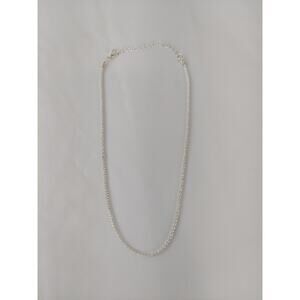 Ettika Adjustable Silver Choker Twist Chain 16" Trendy Must Have Necklace